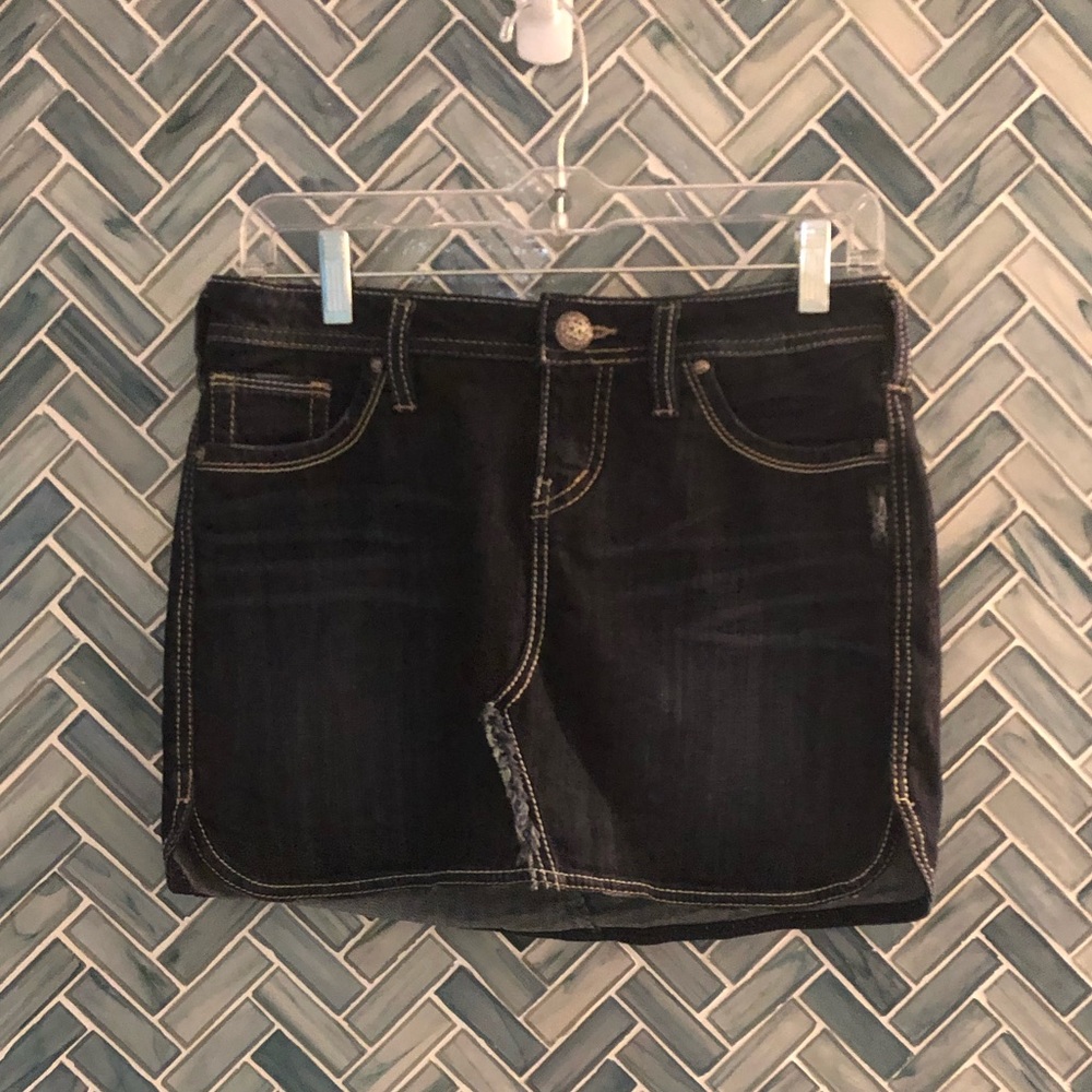 Silver Jeans Denim Janet Mini Skirt size 27 EUC